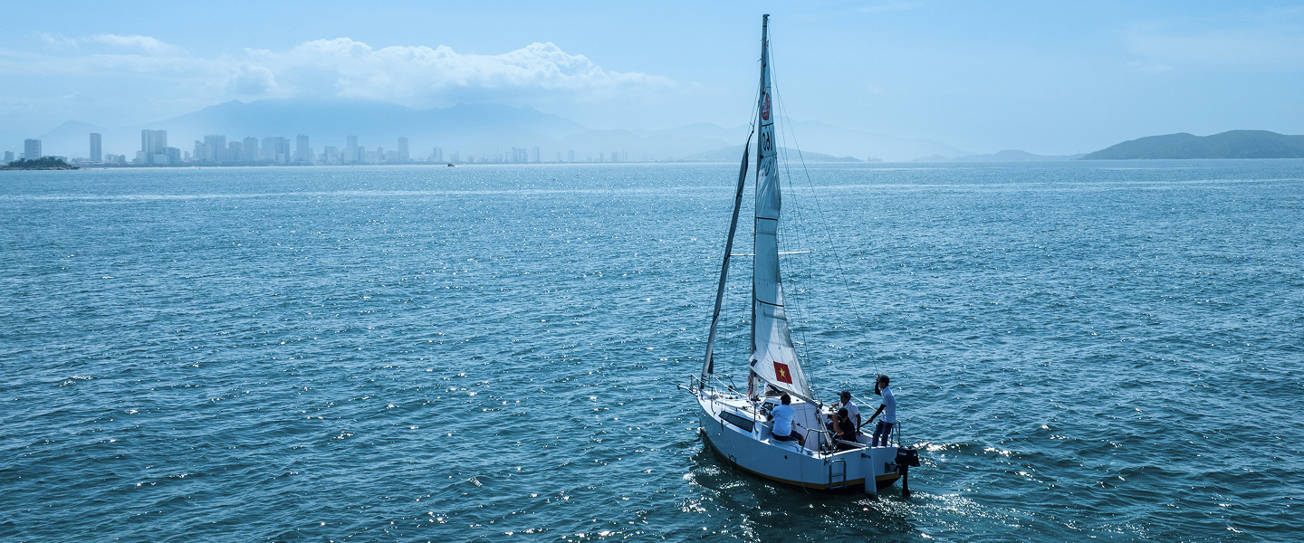Sailboat on the sea